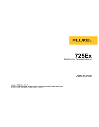 Thumbnail of document Manual - 725EX Series Process Calibrator